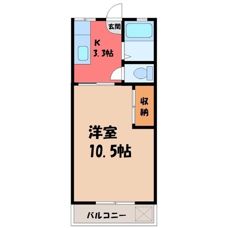 江曽島駅 徒歩7分 3階の物件間取画像